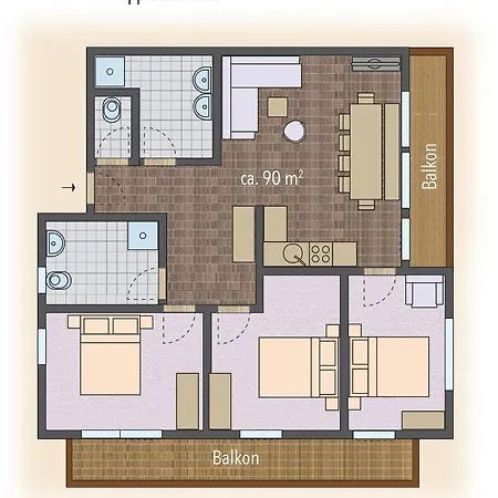 Appartement Salzburgerhof